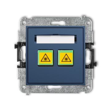 Gniazdo światłowodowe/optyczne podwójne navy blue Karlik ICON 64IGOP-2