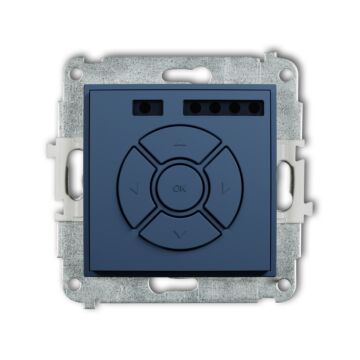 Sterownik rolet podtynkowy (sterowanie lokalne i pilotem) navy blue Karlik ICON 64ISR-3A