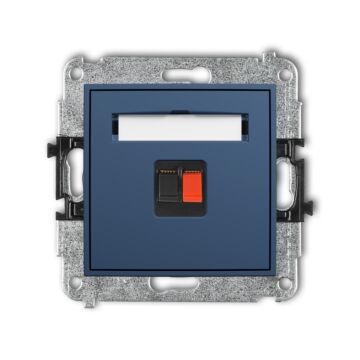 Gniazdo głośnikowe pojedyncze navy blue Karlik MINI 64MGG-1