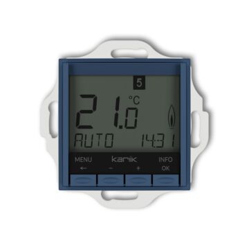 Regulator temperatury tygodniowy (podświetlenie białe) navy blue Karlik MINI 64MRT-3.1