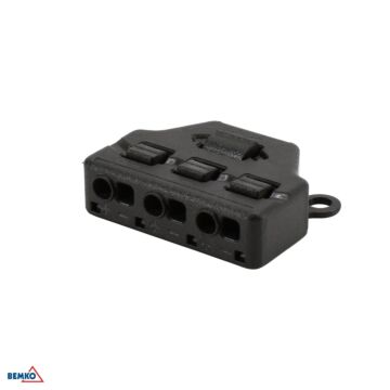 Rozdzielacz zasilania LED 0-42V 1-in/3-out Bemko E08-DC-3P-20