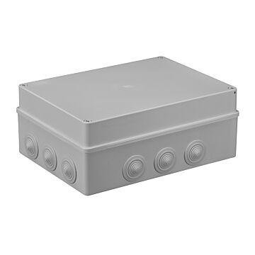 Puszka natynkowa hermetyczna z dławikami IP65 300x220x120 szara PAWBOL S-BOX606