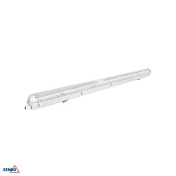 Oprawa hermetyczna EMPTY do świetlówek tub LED 1xT8/G13 36W IP65 120cm szara Bemko C11-OHT-120-1KP