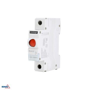 Lampka sygnalizacyjna kontrolna LED pojedyncza czerwona 230V 1P 1F SL8 Schelinger A15-SL8-CZ