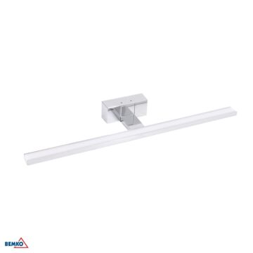 Oprawa ścienna LED KEIRA kinkiet łazienkowy lampa 12W 4000K 900lm IP44 chrom Bemko C22-MLK-600-4K-CR