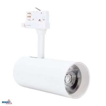 Oprawa reflektor VERKO GU10 lampa na szynoprzewód 30W biała Bemko C40-VRK-3F-030WH-3K