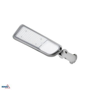 Oprawa uliczna JAZMIN LED lampa 100W 4000K 13500lm IP65 jasnoszara Bemko C82-JAZ-100LG-4K