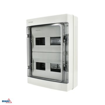 Rozdzielnica modułowa obudowa natynkowa 2x12 IP65 biała Schelinger A80-RHN-IP65-NPE-24P