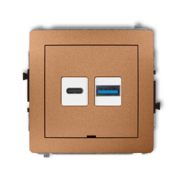 Gniazdo USB Karlik 8DCUSBBO-8