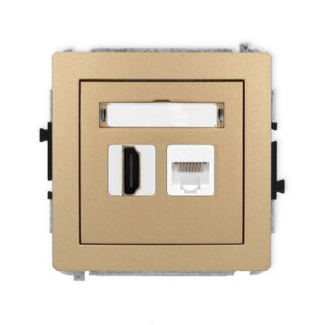 Gniazdo komputerowe, Gniazdo HDMI Karlik 8DGHK-45e