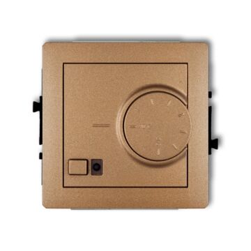 Regulator temperatury z czujnikiem podpodłogowym złoty metalik Karlik DECO 8DRT-1