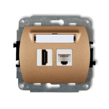 Gniazdo komputerowe, Gniazdo HDMI Karlik 8GHK-45e