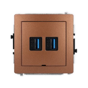 Gniazdo USB Karlik 9DGUSBBO-6