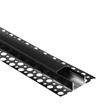 Profil do taśm LED GNS01 natynkowy czarny + klosz czarny 1m Eco Light EC20977