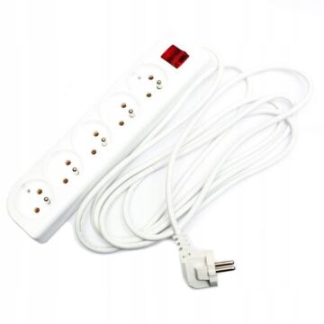 Przedłużacz listwowy Elgotech EPS-503W Przedłużacz listwowy Elgotech EPS-503W