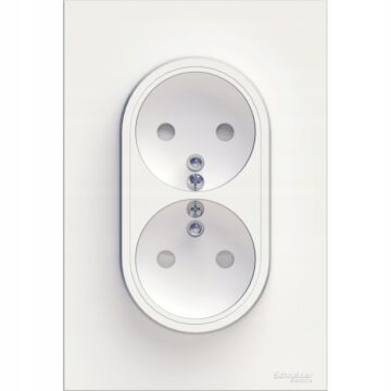 Gniazdo podwójne Schneider Electric S52D089