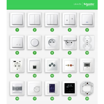 Ramka poczwórna Schneider Electric MTN4040-3614