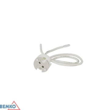 Oprawka ceramiczna gniazdo przyłączeniowe G6.35 biała Bemko E10-G635