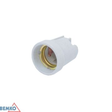 Oprawka ceramiczna E27 biała Bemko E15-E27-F519