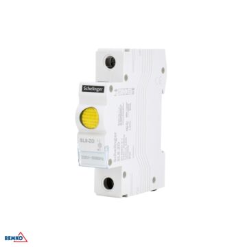 Lampka sygnalizacyjna kontrolna LED pojedyncza żółta 230V 1P 1F SL8 Schelinger A15-SL8-ZO