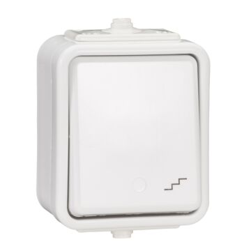 Włącznik podwójny (świecznikowy), Włącznik schodowy, Włącznik hermetyczny Schneider Electric WNT600C01