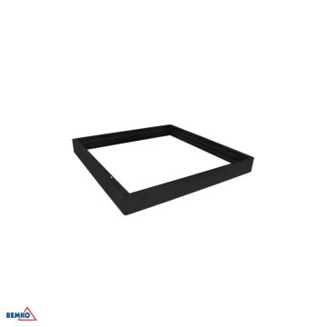 Ramka montażowa natynkowa do paneli LED ECO czarna Bemko C79-RNT066-BL-ECO