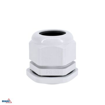 Dławik kablowy dławica z przeciwnakrętką 22-32mm IP68 szary PG-36 20szt. Bemko E45-DK-PG-36-S/1