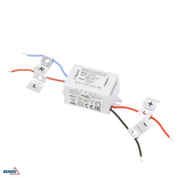 Zasilacz LED modułowy 5W 12V 0,5A IP20 Bemko B42-LD005