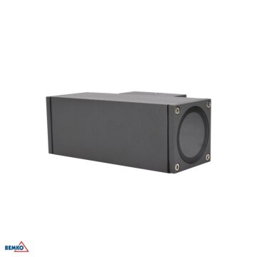 Oprawa elewacyjna LED VALIT kinkiet 2x max.50W GU10 2x100° IP65 grafit Bemko C25-EL2-K-2GU10-GR