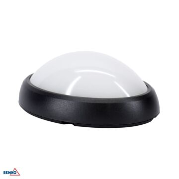 Oprawa hermetyczna LED KANLO 8W 4000K 720lm 120° IP54 czarna Bemko C45-KAN-08-BL-4K