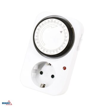 Programator czasowy mechaniczny tygodniowy zegar sterujący Schuko 16A 230V Bemko B62-TSWD1