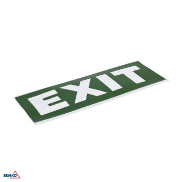 Piktogram ewakuacyjny naklejany do oprawy Galer "EXIT" 362x125 Luxmena C90-GLR-PKT-EXT