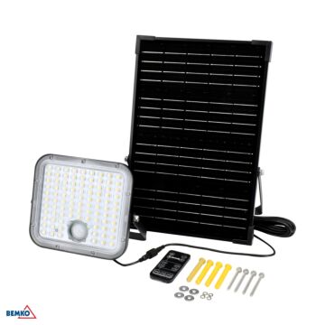 Naświetlacz LED, Naświetlacz solarny, Oprawa solarna Bemko C83-SOP-030BL-CCT-PIR Naświetlacz LED, Naświetlacz solarny, Oprawa solarna Bemko C83-SOP-030BL-CCT-PIR