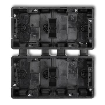 Puszka podtynkowa poczwórna 2x2 pionowa czarna Karlik DECO DPM-2x2