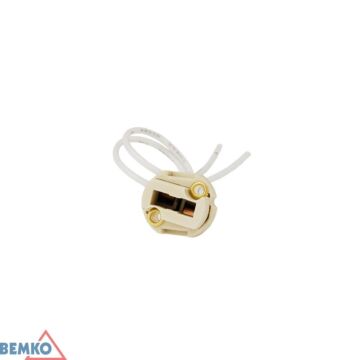 Oprawka ceramiczna gniazdo przyłączeniowe G9 kremowa Bemko E10-G900
