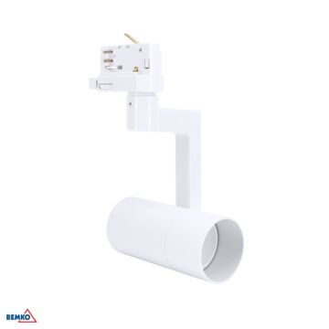 Oprawa reflektor VERKO GU10 lampa na szynoprzewód 35W biała Bemko C41-VRK-3F-GU10WH