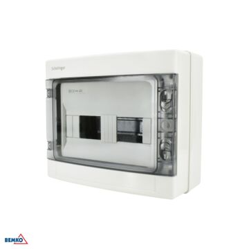 Rozdzielnica modułowa obudowa natynkowa 1x12 IP65 biała Schelinger A80-RHN-IP65-NPE-12P