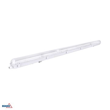 Oprawa hermetyczna EMPTY do świetlówek tub LED 1xT8/G13 58W IP65 150cm szara Bemko C11-OHT-150-1KP