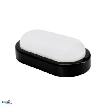 Oprawa hermetyczna LED KANLO 8W 4000K 760lm 120° IP54 czarna Bemko C45-KAN2-08-BLO-4K