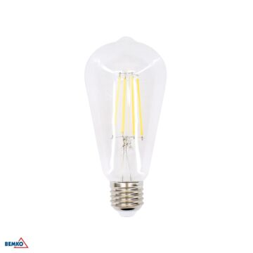 Żarówka LED dekoracyjna FILAMENT E27 7W 320° 2700K 950lm Bemko D86-FLB-E27-ST64-070-2K