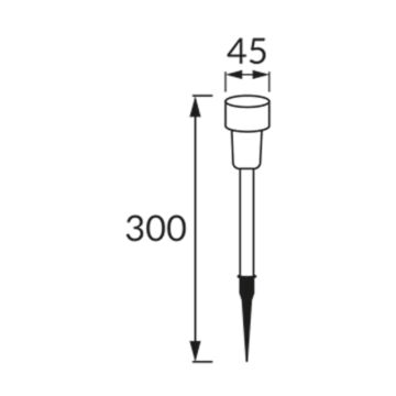 Oprawa ogrodowa, Oprawa solarna Struhm 04374
