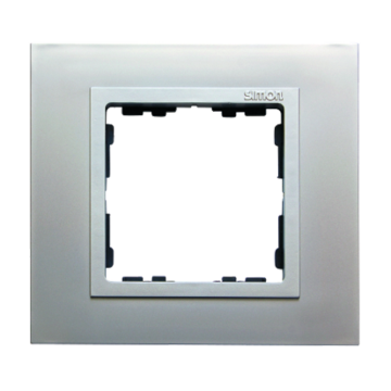 Ramka 1-krotna metalowa aluminium / aluminium mat Simon82 Nature Kontakt-Simon 82917-33
