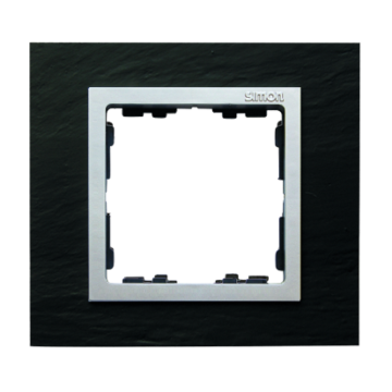 Ramka 1-krotna metalowa łupek / aluminium Simon82 Nature Kontakt-Simon 82917-63