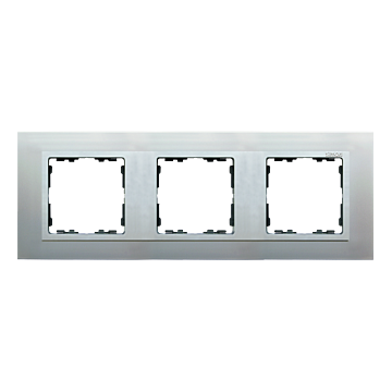Ramka 3-krotna metalowa aluminium / aluminium mat Simon82 Nature Kontakt-Simon 82937-33