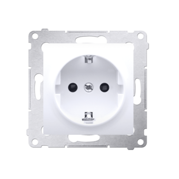 Gniazdo elektryczne pojedyncze SCHUKO biały Simon54 Kontakt-Simon DGSZ1Z.01/11