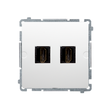 Gniazdo HDMI podwójne biały Basic Kontakt-Simon BMGHDMI2.01/11