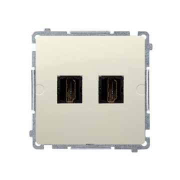 Gniazdo HDMI podwójne beżowy Basic Kontakt-Simon BMGHDMI2.01/12 Gniazdo HDMI podwójne beżowy Basic Kontakt-Simon BMGHDMI2.01/12