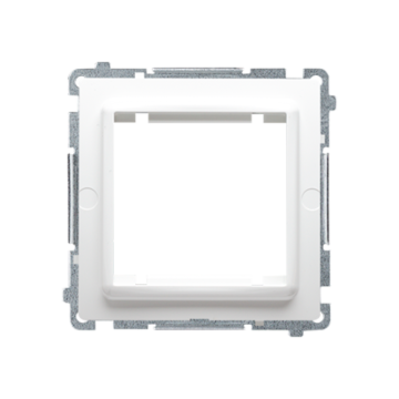 Adaper na osprzęt standardu 45x45 mm biały Basic Kontakt-Simon BMA45M/11 Adaper na osprzęt standardu 45x45 mm biały Basic Kontakt-Simon BMA45M/11