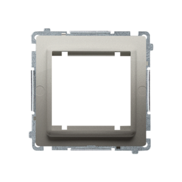 Adaper na osprzęt standardu 45x45 mm satynowy Basic Kontakt-Simon BMA45M/29