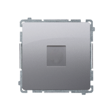 Zaślepka z ramką montażową inox, metalizowany Basic Kontakt-Simon BMPS.01/21 Zaślepka z ramką montażową inox, metalizowany Basic Kontakt-Simon BMPS.01/21